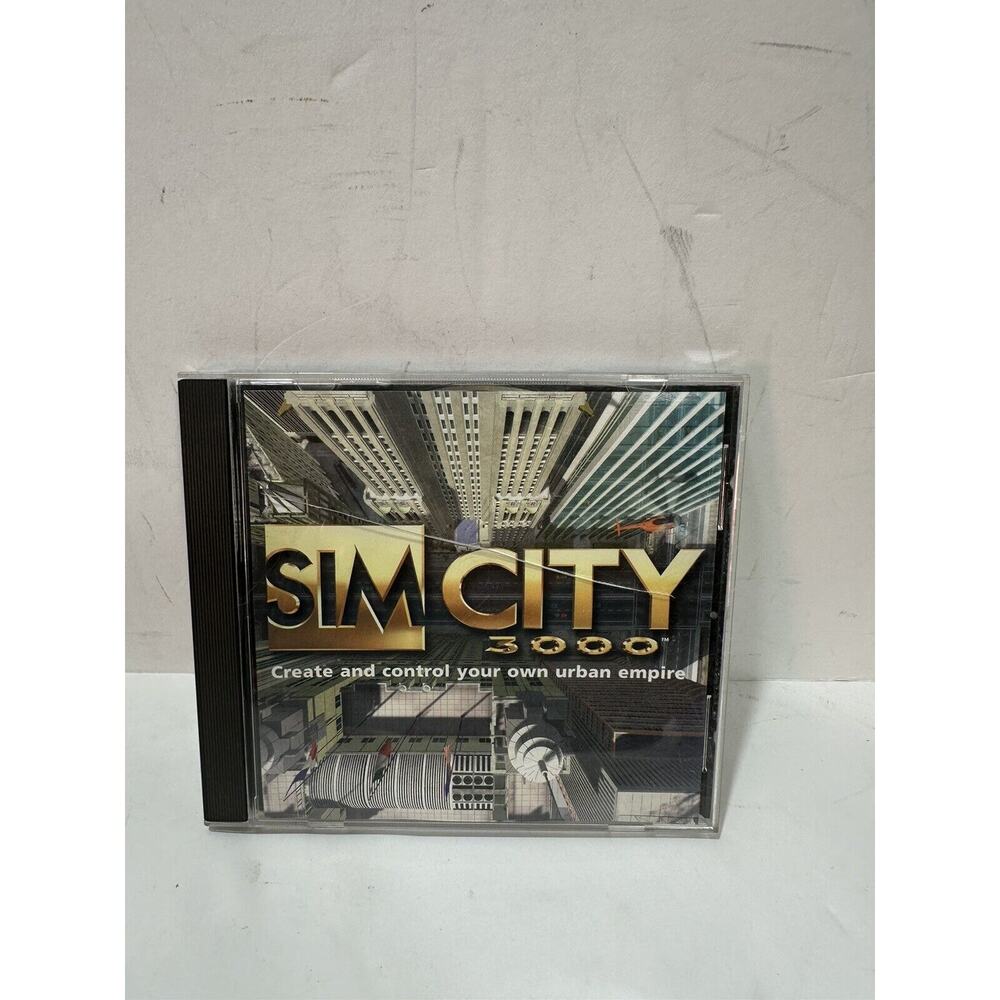 RARE Sim City 3000 (1999 2000 ) PC Computer Game Software Cd See Picture